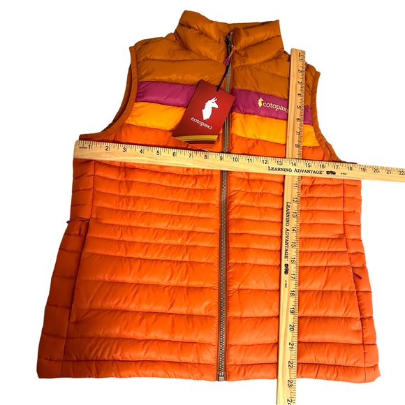 Cotopaxi Fuego Down Vest Insulation: 800-fill Color: Mezcal/Nectar Size:S NWT - Picture 9 of 16